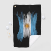 Argentina Flag Brush Stroke Golfhandtuch (Insitu)