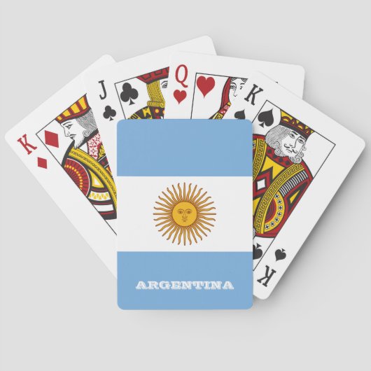 Argentina Flag Games, Argentina Playing Cards Spielkarten (Rückseite)