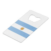 Argentina Flag Geldbeutel Flaschenöffner (Vorderseite Schrägansicht)