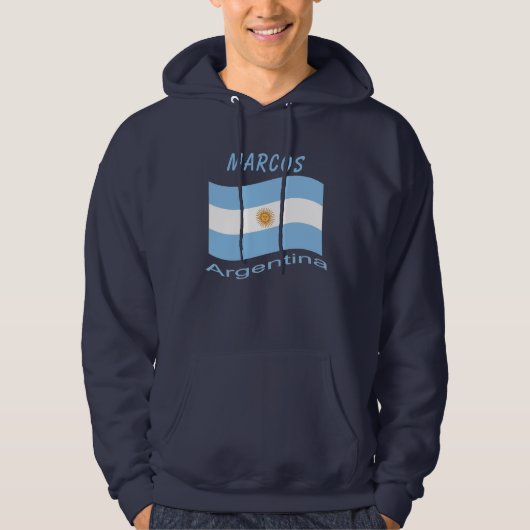Argentina Flag Hoodie (Vorderseite)