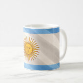 Argentina Flag Mug Kaffeetasse (VorderseiteRechts)