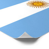 Argentina Flag Poster (Ecke)