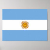 Argentina Flag Poster (Vorne)