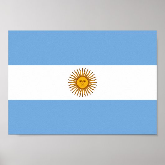 Argentina Flag Poster (Vorne)