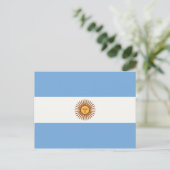 ARGENTINA FLAG POSTKARTE (Stehend Vorderseite)