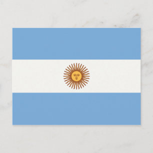 ARGENTINA FLAG POSTKARTE