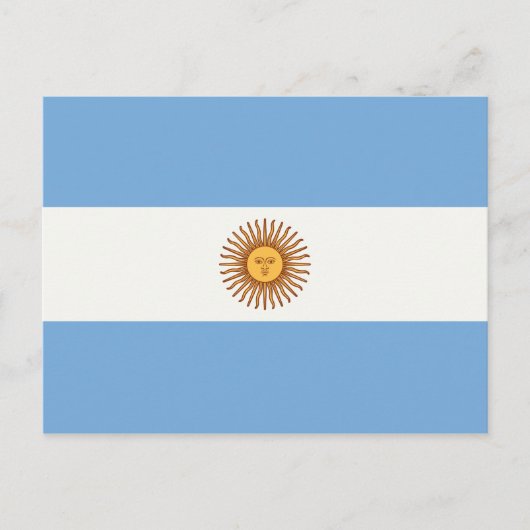 ARGENTINA FLAG POSTKARTE (Vorderseite)