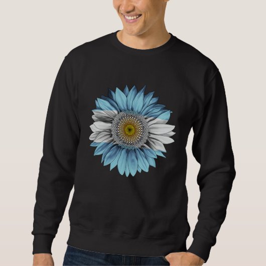 Argentina Flag Sunflower Argentinean Roots Proud P Sweatshirt (Vorderseite)