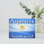 argentina für immer stolz postkarte (Stehend Vorderseite)