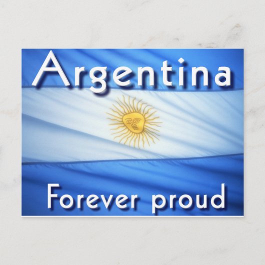 argentina für immer stolz postkarte (Vorderseite)