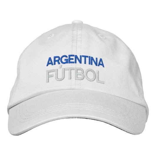 ARGENTINA FUTBOL BESTICKTE KAPPE (Vorderseite)