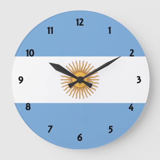 Argentina Große Wanduhr (Vorderseite)