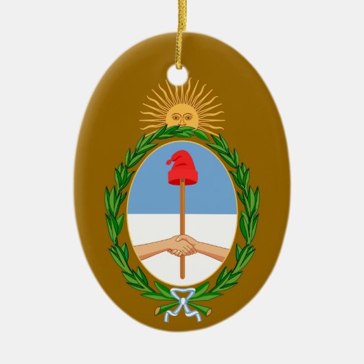 ARGENTINA*-, kundenspezifische Keramik Ornament (Vorne)