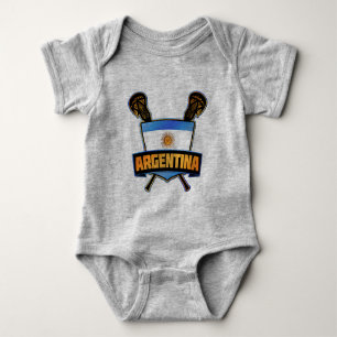 Argentina Lacrosse Logo Babywachsen Baby Strampler