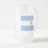 Argentina Mattglas Bierglas (VorderseiteRechts)
