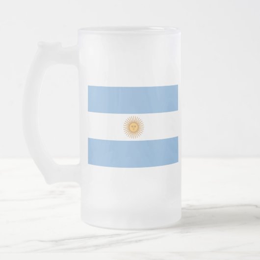 Argentina Mattglas Bierglas (Links)