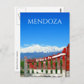 Argentina mendoza postkarte (Vorne/Hinten)