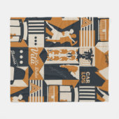 Argentina Muster nahtlose Design-Abbildung Fleecedecke (Vorderseite (Horizontal))