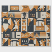 Argentina Muster nahtlose Design-Abbildung Geschenkpapier (Flach)
