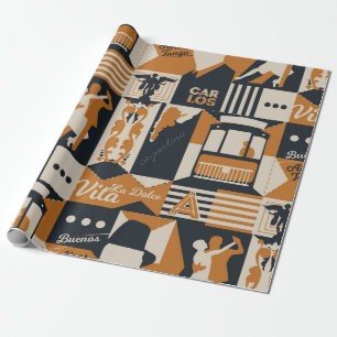 Argentina Muster nahtlose Design-Abbildung Geschenkpapier