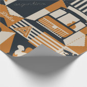 Argentina Muster nahtlose Design-Abbildung Geschenkpapier (Ecke)