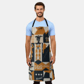 Argentina Muster nahtlose Design-Abbildung Schürze (Getragen)