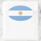 Argentina Ovaler Aufkleber (Tasche)