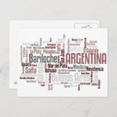 ARGENTINA Postkarte (Vorne/Hinten)