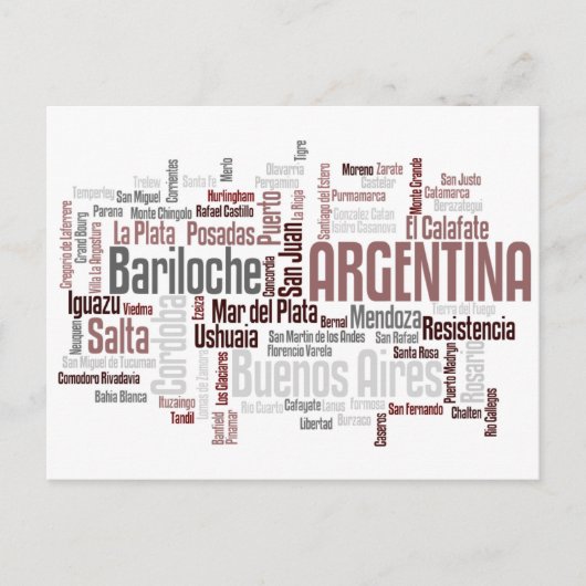 ARGENTINA Postkarte (Vorderseite)