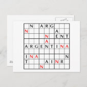 ARGENTINA POSTKARTE (Vorne/Hinten)