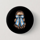 Argentina Pride Argentinian Flag Button (Vorderseite)