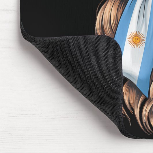 Argentina Pride Argentinian Flag  Mousepad (Ecke)