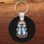 Argentina Pride Argentinian Flag  Schlüsselanhänger (Vorderseite)