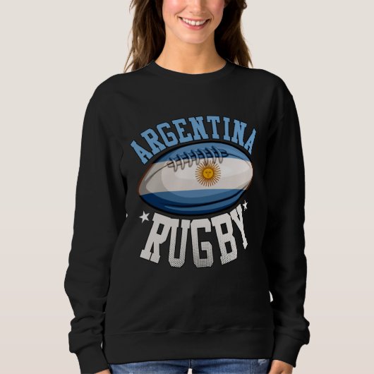 Argentina Rugby Sports Player Argentine Fan Sweatshirt (Vorderseite)