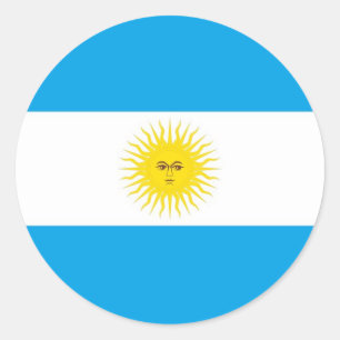 Argentina Runder Aufkleber