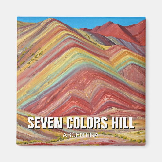 Argentina Seven Colors Hill Quebrada de Humahuaca Magnet (Vorne)