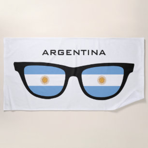 ARGENTINA Shades benutzerdefinierte Text Strandtuc Strandtuch