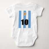 Argentina soccer baby strampler (Rückseite)