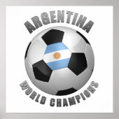 ARGENTINA SOCCER CHAMPIONS POSTER (Vorne)