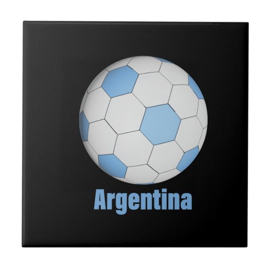 Argentina soccer  fliese (Vorderseite)