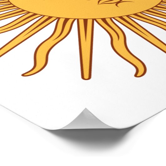 Argentina Sol de Mayo Poster (Ecke)