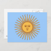 Argentina Sol de Mayo Postkarte (Vorne/Hinten)