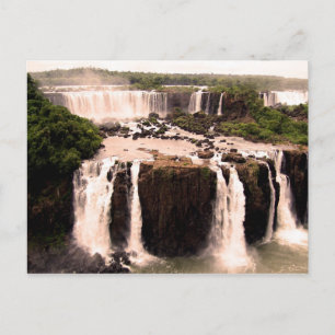 Argentina Waterfalls Postkarte