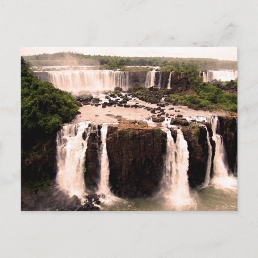 Argentina Waterfalls Postkarte (Vorderseite)