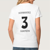 ARGENTINA WIN CAMPEÓN CUSTOMIZE PERSONALISIERTE T- T-Shirt (Rückseite)