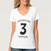 ARGENTINA WIN CAMPEÓN CUSTOMIZE PERSONALISIERTE T- T-Shirt (Vorderseite)