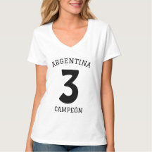 ARGENTINA WIN CAMPEÓN CUSTOMIZE PERSONALISIERTE T-