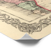 Argentine Republic, Chili, Uruguay and Paraguay Poster (Ecke)