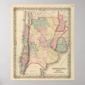 Argentine Republic, Chili, Uruguay and Paraguay Poster (Vorne)