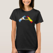 Argentine Spain Flag - Argentinian Spanish Heart_1 T-Shirt (Vorderseite)